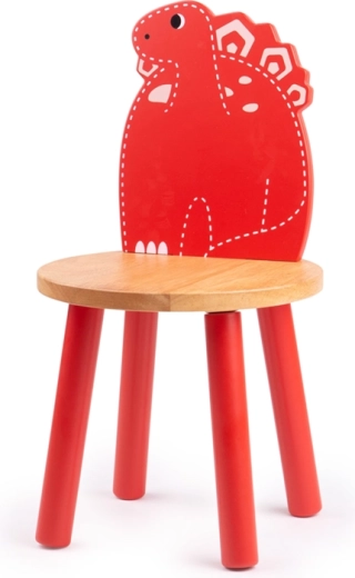 Kinder-Holzstuhl Stegosaurus Tidlo