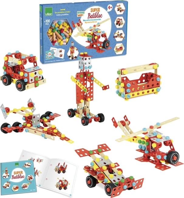 Vilac Holzbaukasten Super Batibloc