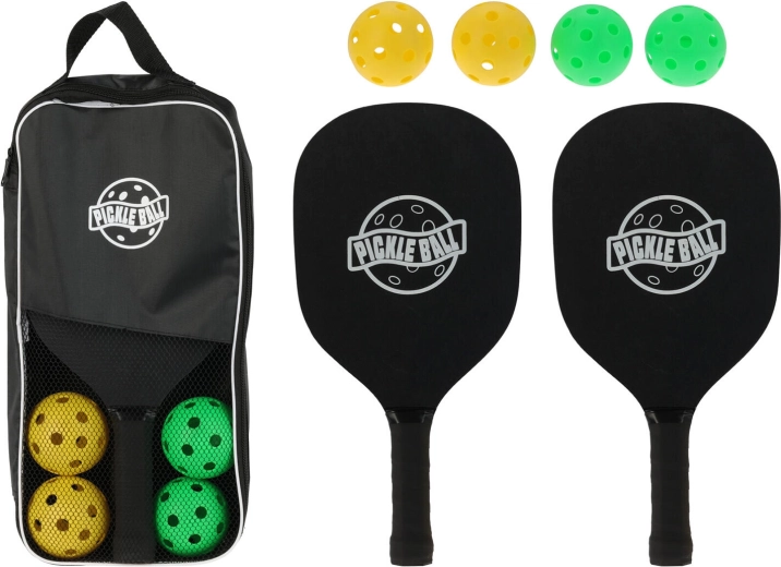 Pickleball-Set – 2 Schläger und 4 Bälle