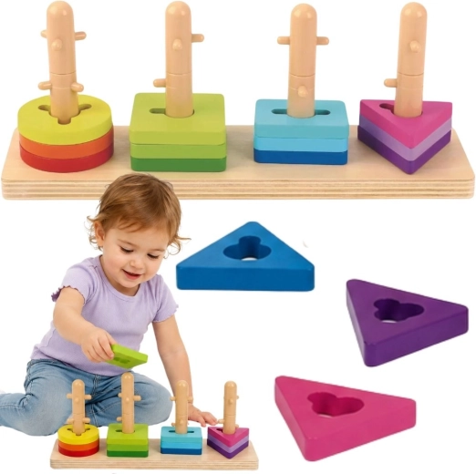 Holz-Montessori-Formensortierer TOOKY TOY