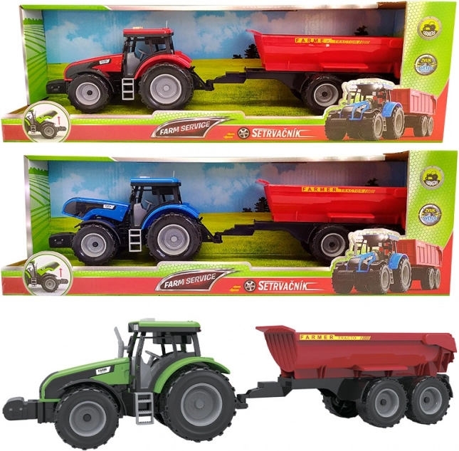 Traktor mit Anhänger 1:32
