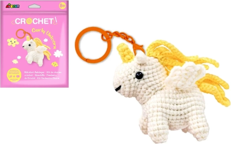 Häkel deinen Anhänger Drehender Einhorn – Kreativset