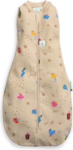 ErgoPouch Pucksack und Schlafsack 2-in-1 Cocoon Birthday Blobs 6–12 Monate, 1 TOG