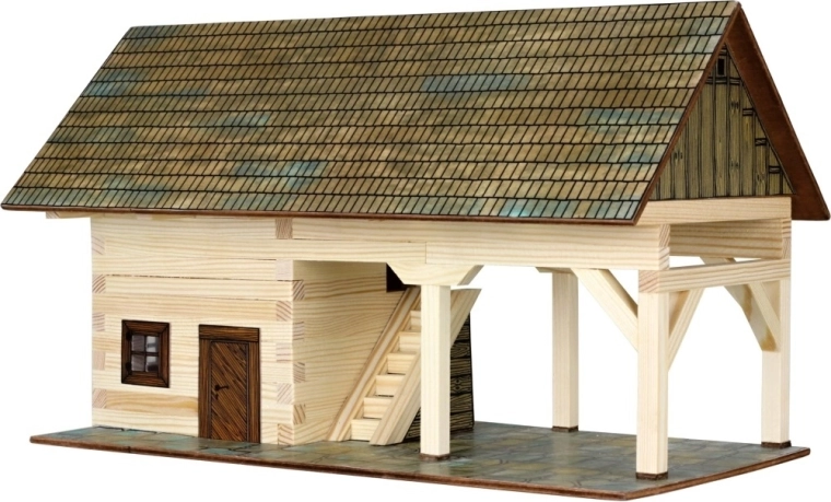 Holz-Klebebausatz WALACHIA – Schuppen 1:32