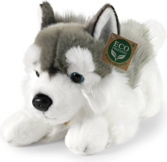 Rappa Plüschhund Husky liegend 30 cm