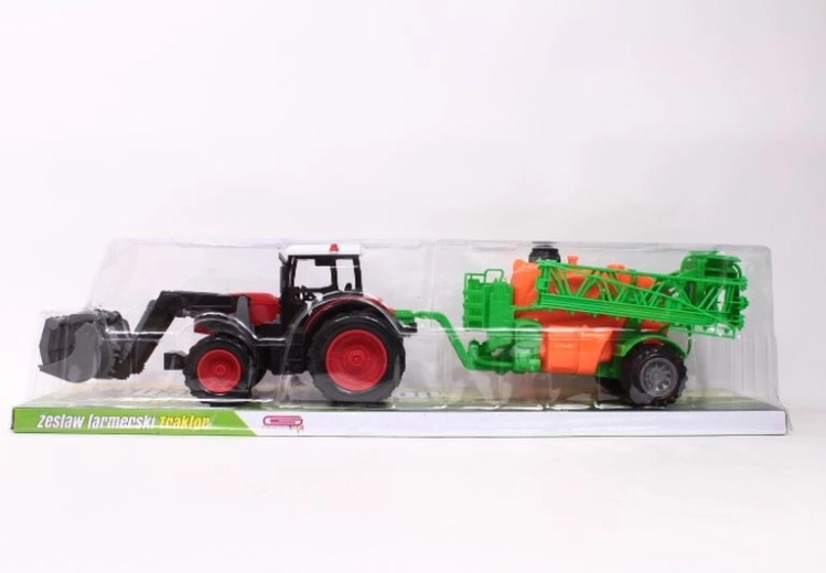 Traktor mit landwirtschaftlichem Gerät (Spielzeug)