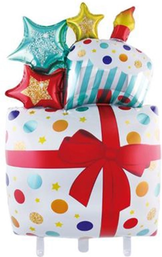 Folienballon Geschenk 47 × 74 cm