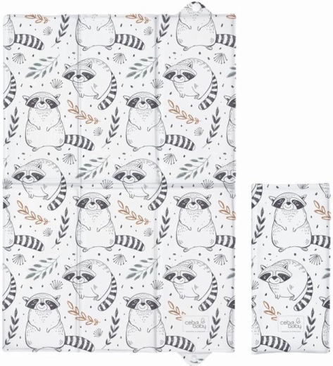 Ceba Baby Reise-Wickelunterlage Raccoon 40 × 60 cm