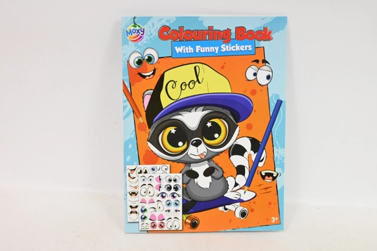 Malbuch mit Stickern A4 (24 Seiten)