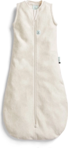 ErgoPouch Schlafsack Jersey aus Bio-Baumwolle Oatmeal Marle 0,2 TOG (8–24 Monate)