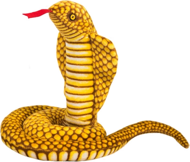 Plüschschlange King Cobra Yellow 100 cm Maskottchen