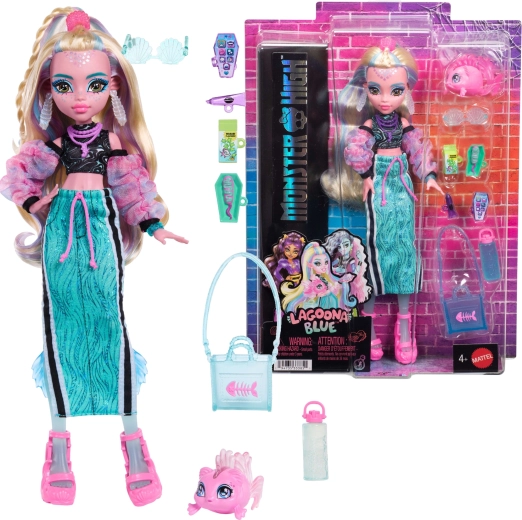 Monster High Puppe Lagoona Blue mit Zubehör