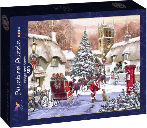 Bluebird Puzzle Santa im Dorf 500 Teile