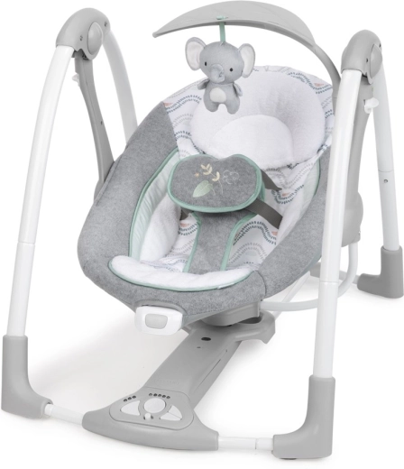 Ingenuity 2-in-1 umwandelbare Baby-Schaukel und Sitzliege Swell mit Vibrationen und Melodien