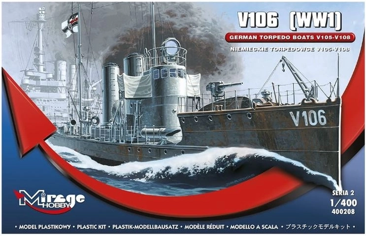 Mirage Modellbausatz Torpedoboot SMS V106 1:400