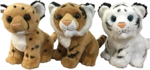 Weißer Tiger oder brauner Gepard 16 cm