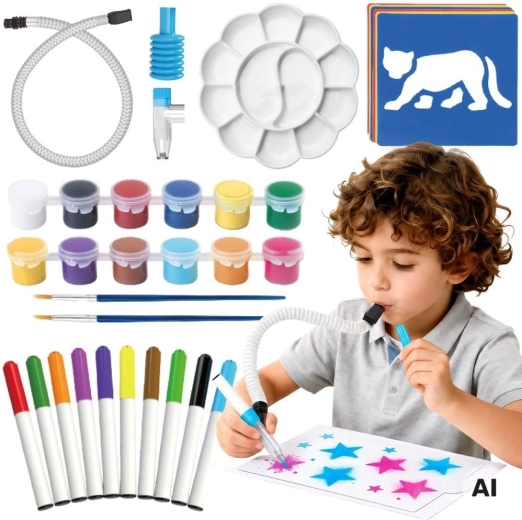 Woopie kreatives Mal- und Bastelset 3 in 1 (42 Teile) – 1 Stück