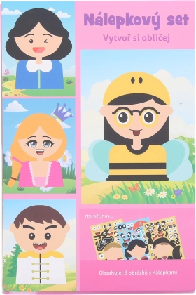 Kreatives Aufkleber-Set – Gesicht 21 × 14 cm