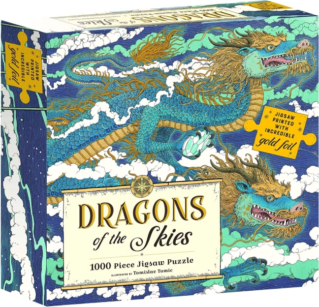 MAGIC CAT metallisches Puzzle Himmelsdrachen 1000 Teile