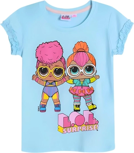 Türkisfarbenes Baumwoll-T-Shirt LOL