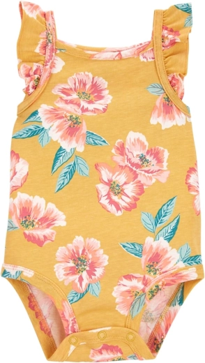 Carter's Body mit Trägern Orange Cherry für Mädchen (12 Monate)