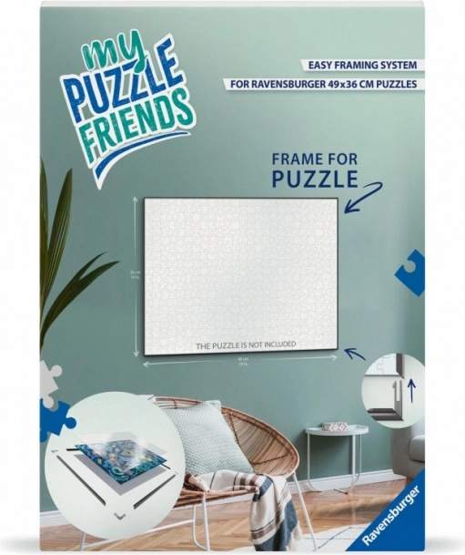 Puzzle-Rahmen Ravensburger My Puzzle Friends 49x36cm - Schwarz