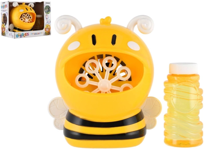 Automatischer Bienen-Seifenblasenstab mit Batterie und Nachfüllung