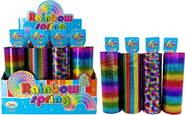 Große Kunststoff-Regenbogenfeder Rainbow Spring