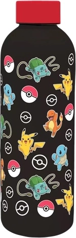 Pokémon Edelstahl-Thermoflasche 3D 800 ml