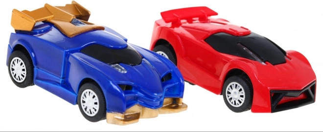 7 Meter lange Rennstrecke für Kinder von 3 bis 8 Jahren + Geschwindigkeitswechsel-Funktion + 2 Autos + Lichter
