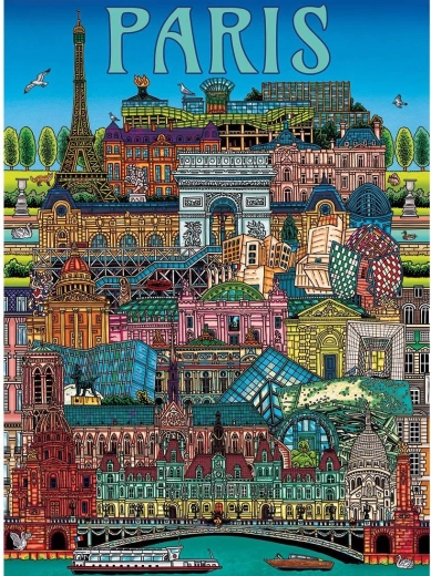 Gibsons Puzzle Blick auf Paris 500 Teile