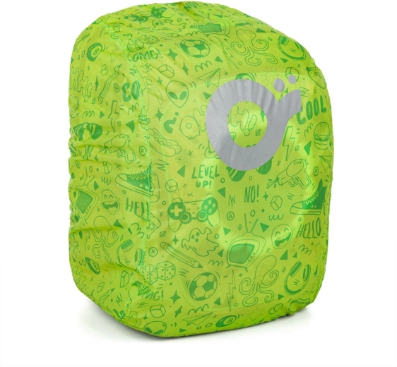 Grüne Rucksack-Regenhülle Topgal