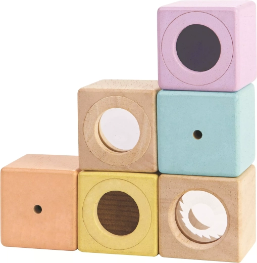 Sensorik-Würfel PlanToys (6 Stk.)