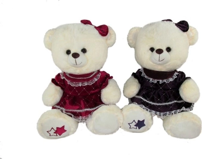 Plüschbär im Kleid 30 cm (2 Varianten)