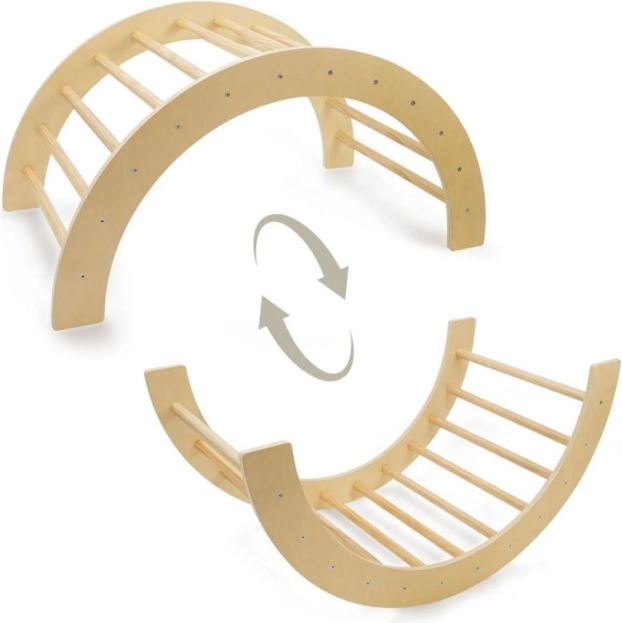 Kletterbogen 2-in-1 natürlich für Kinder