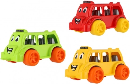 Plastischer Schulbus für die Kleinsten 26 cm – Freilauf, 3 Farben