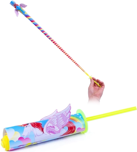 Papier-Ausziehjojo mit Einhorn 20 cm - 1 Stück