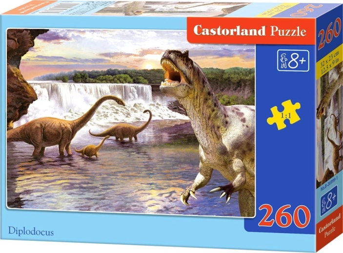 Kinderpuzzle Diplodocus mit 260 Teilen