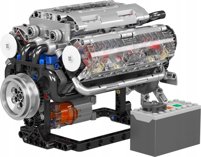 V8-Motorbausatz Mould King mit 552 Teilen