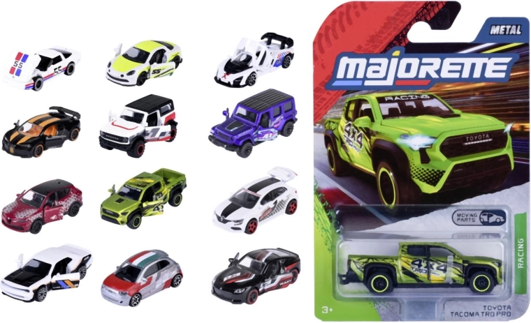 Metallauto Racing 1:64 mit zu öffnenden Teilen