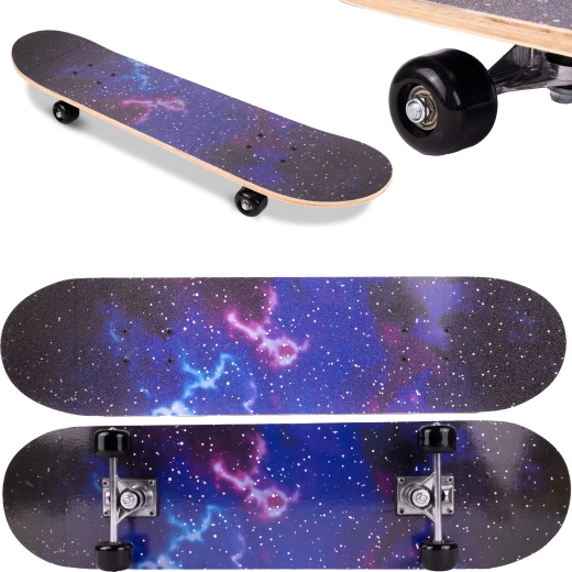 Skateboard Galaxy mit beidseitigem Druck