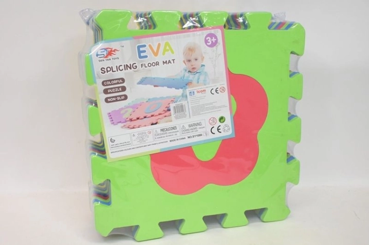 Schaumstoff-Puzzle-Spielmatte, 10 große Teile