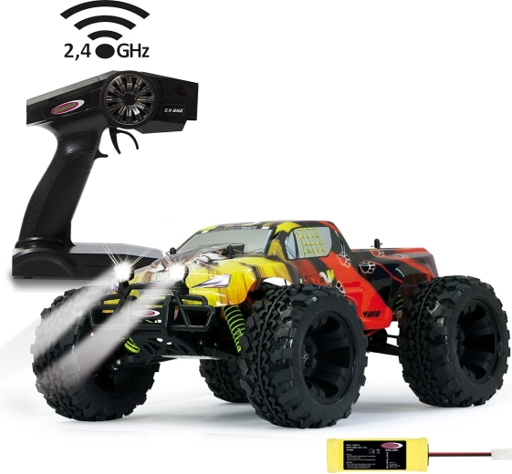 Jamara Tiger Monstertruck mit Fernsteuerung 4WD 1:10 2,4 GHz mit LED (NiMH) – 1 Stück