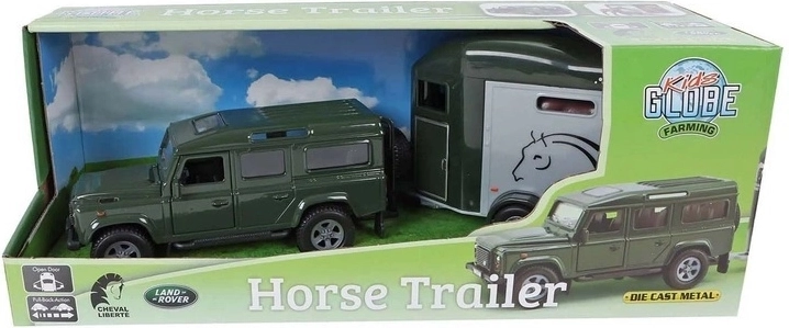 Land Rover mit Pferdetransportanhänger
