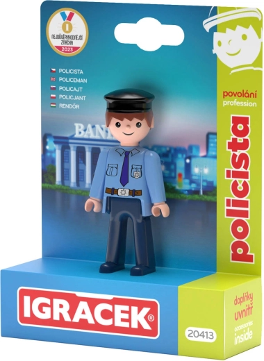 Efko Igráček Polizist – Berufeset, Figur mit Zubehör