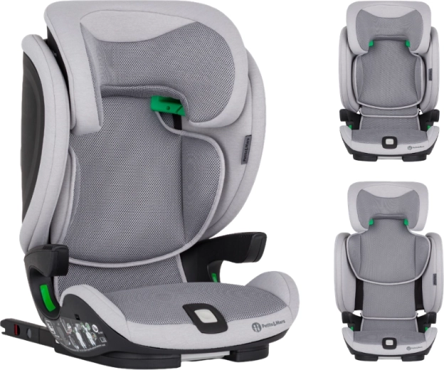 Petite&Mars Autositz elite fix pro i-size gentle grey air 100–150 cm