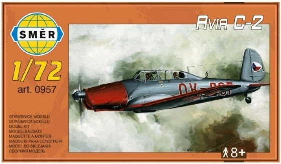 Modell Avia C-2 1:72 15,2x1,18 cm in Schachtel 25x14,5x4,5 cm