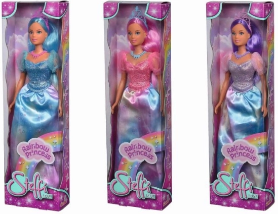 Puppe Steffi Regenbogenprinzessin, 3 Varianten