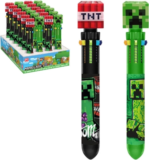 Minecraft Mehrfarben-Kugelschreiber (10 Farben)