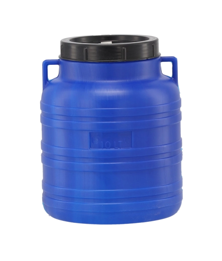 Kunststoff-Gärbehälter 10 l mit weiter Öffnung und Schraubdeckel